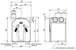 Zehnder ComfoAir 350 (J.E.StorkAir Comfo 350) - wymiary